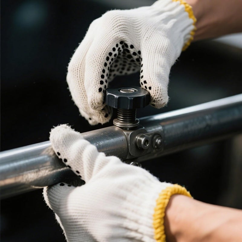 PLWJK Unisex white cotton polyester knitted safety gloves,suitable for gardening,warehouse,cooking work-12/36/240 pairs - Image 5
